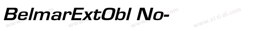 BelmarExtObl No字体转换